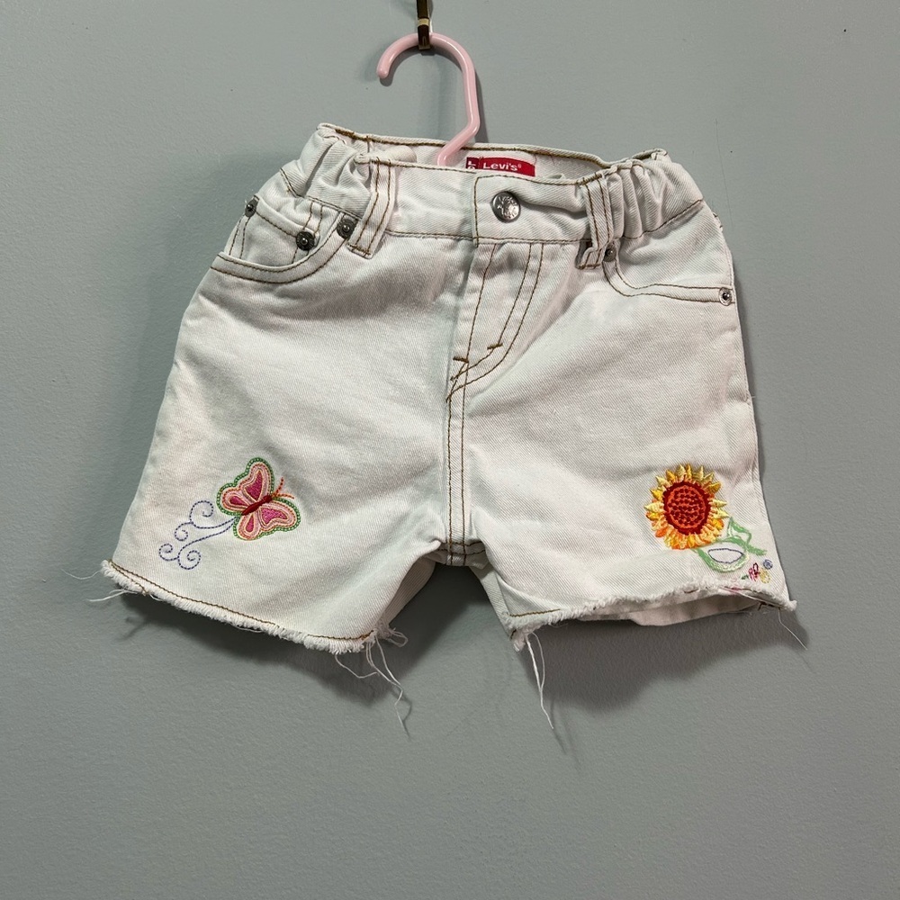 Levi’s Jeans for Girls White Toddlers Shorts